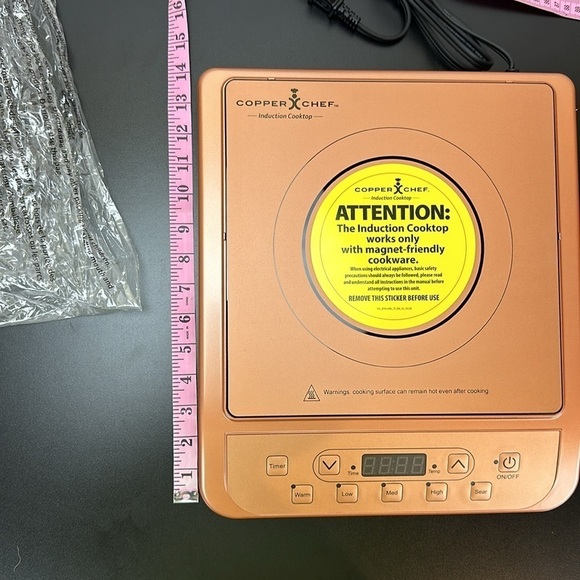 Copper Chef Induction Cooktop With Owner’s Manual KC16067-00300 - Picture 10 of 12